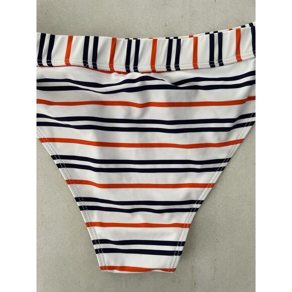 Cupshe Swim Bikini Bottom Multicolor Striped Swimwear - Picture 7 of 8